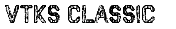VTKS Classic font preview